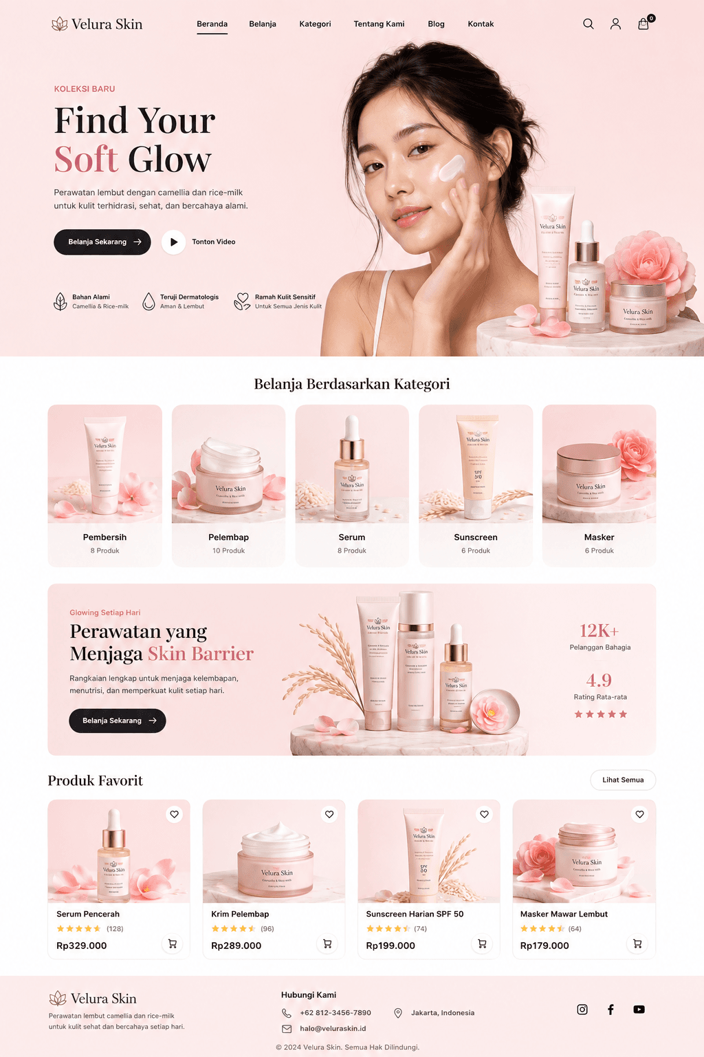 Pratinjau desain Glow Atelier